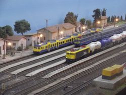 Tercera exposicin navidea Sbete al tren de la Asociacin Navarra de Amigos del Ferrocarril