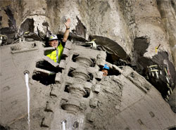 Las tuneladoras avanzan en la excavacin de la lnea del metro circular de Copenhague