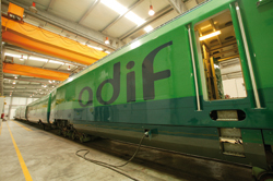 El Tren Laboratorio S�neca �inaugura� el �ltimo tramo de la l�nea Madrid-Barcelona 