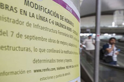 Hoy comienza el servicio especial de autobuses lanzadera Valencia-Castell�n de Renfe Cercan�as