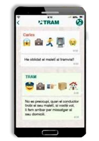 Tram de Barcelona implanta un canal de Whats App para agilizar el contacto con los usuarios