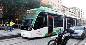 Metro de Granada reanuda las pruebas mviles, ampliando el recorrido hasta los doce kilmetros