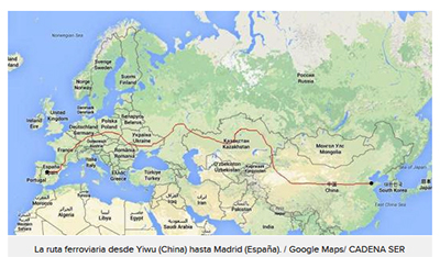 Segundo aniversario del enlace ferroviario de mercancías Madrid-China