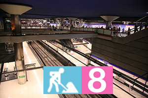 La l�nea 8 de Metro de Madrid cierra ma�ana por obras de renovaci�n hasta el 18 de abril