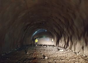 Calado el primero de los dos t�neles de Zum�rraga, en el ramal guipuzcoano de la Y vasca