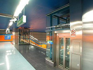 Nuevos ascensores en la estación de Pavones de Metro de Madrid