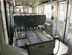 CAF presenta el Acumulador de Carga Rpida que permite eliminar la catenaria en tramos tranviarios 