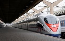 Un tren Sapsan bate el rcord de velocidad en Rusia