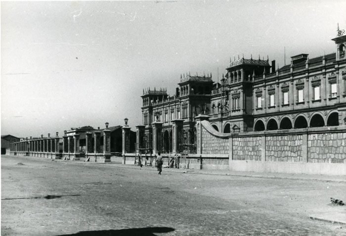 Estaci�n de Zamora de la l�nea de Zamora a La Coru�a en 1958. Foto Archivo Hist�rico Ferroviario
