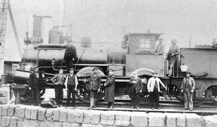 Locomotora 45 del Ferrocarril Tudela a Bilbao.