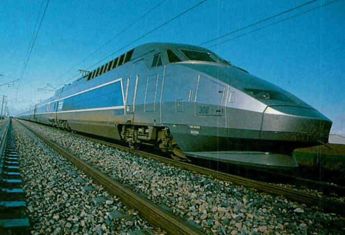 EI TGV Atl�ntico realiza pruebas en 1989 a 300 km/h.