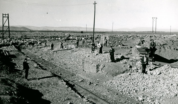 L�nea Linares a Almer�a: Hu�neja-Dolar-Minas del Marquesado. Archivo Hist�rico Ferroviario, FA-0076-047
