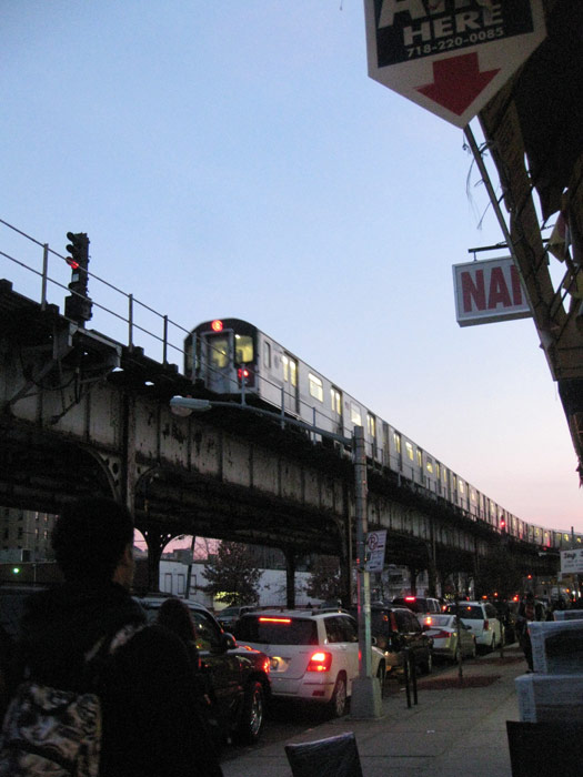Tramoi elevado en el distrito del Bronx