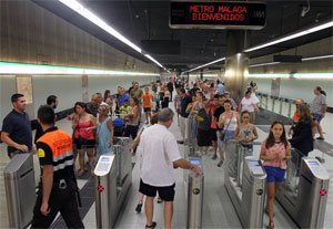 El nmero de viajeros del Metro de Mlaga creci un 9,5 por ciento entre enero y septiembre