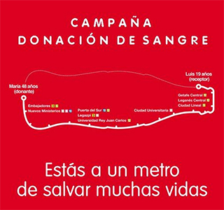 Séptima edición de la campaña de donación de sangre de Metro de Madrid