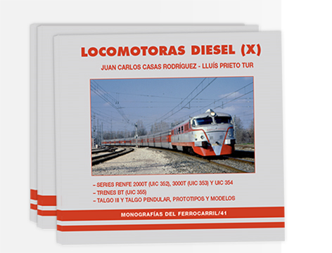Monografía sobre las locomotoras clásicas de los Talgo: 2000T, 3000T y 354