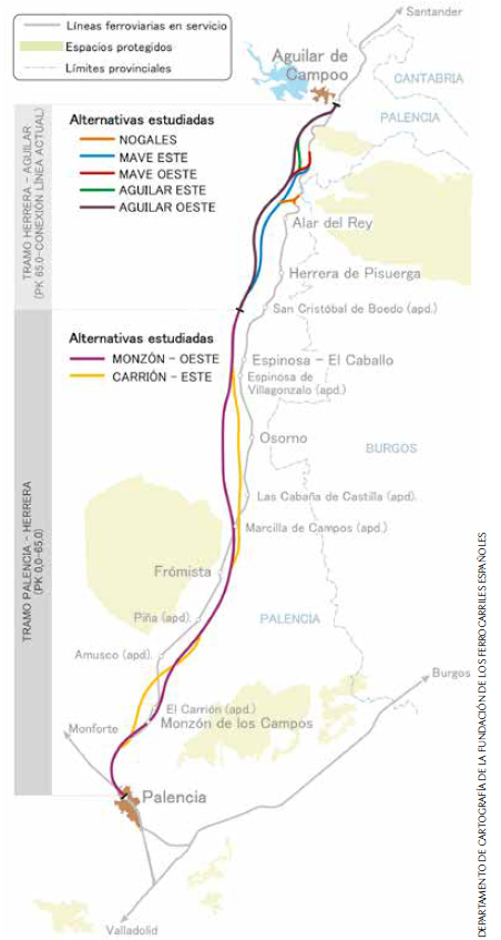 Declaraci�n ambiental favorable para el estudio informativo del tramo de alta velocidad Palencia-Nogales