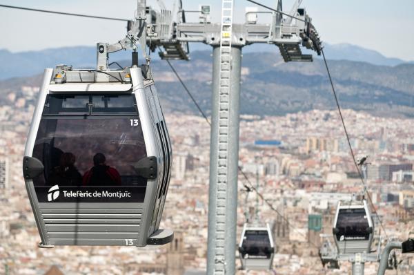 Reapertura del teleférico de Montjuïc tras la parada técnica de revisión