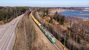 Finlandia prueba un tren de mercanc�as de 830 metros de longitud 