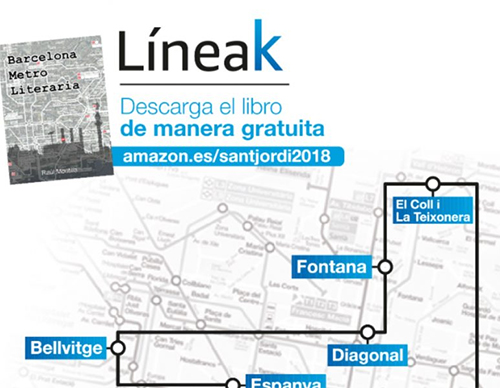 Transportes Metropolitanos de Barcelona y Amazon presentan “Barcelona metro literaria”