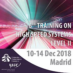 Curso de nivel 2 sobre sistemas de alta velocidad organizado por la UIC en colaboración con la Fundación de los Ferrocarriles Españoles