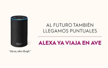 Los usuarios de Renfe podrn planificar sus viajes en AVE slo con la voz a travs de Amazon Alexa