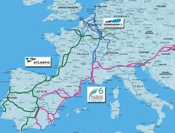 La Uni�n Europea incluye las conexiones Sagunto�Teruel�Zaragoza y Madrid�Valencia en el Corredor Mediterr�neo