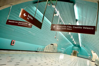 Santiago de Chile inaugura la l�nea 3 de metro