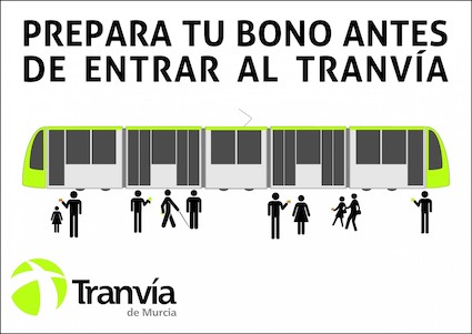 Tranvía de Murcia lanza una campaña para agilizar y mejorar el servicio y la calidad del viaje