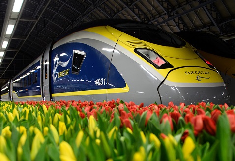 Primer aniversario del servicio de alta velocidad Londres-�msterdam de Eurostar
