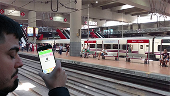 En marcha un proyecto piloto en Madrid Puerta de Atocha para facilitar la accesibilidad a las personas con discapacidad visual
