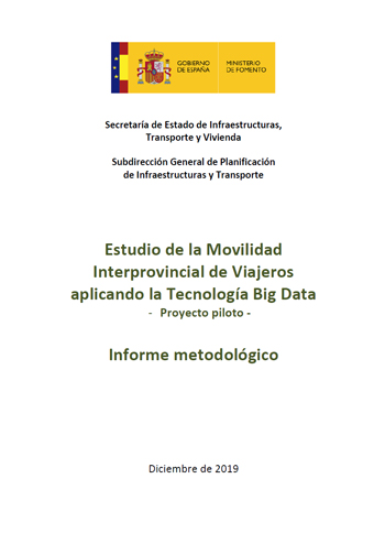 Fomento publica los datos del �Estudio de la Movilidad Interprovincial de Viajeros aplicando la Tecnolog�a Big Data�