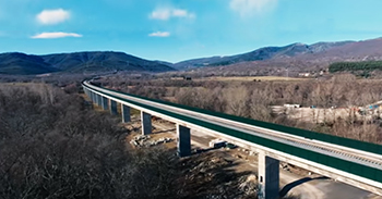 Comienzan las pruebas de carga en los viaductos del tramo Pedralba-Orense, de la l�nea de alta velocidad Madrid-Galicia