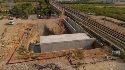 Avanzan las obras de construcci�n de una nueva estaci�n de Cercan�as de Valencia en Albal