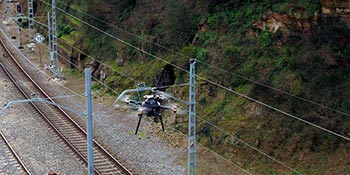 Solucin de inspeccin en remoto de las vas con 5G y drones, en Galicia
