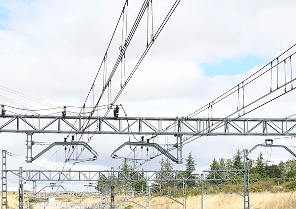 Adif energiza la catenaria de la l�nea convencional Madrid-Zaragoza