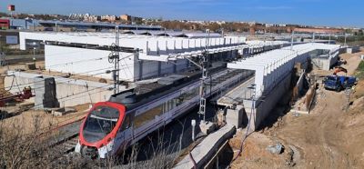 Execution of works for the construction project of the new Parla Norte station (Madrid). Railway actions.
