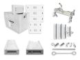 Prefabricated reinforced concrete and metal fittings for railway installations. Hot-dip galvanized according to UNE EN ISO 1461.