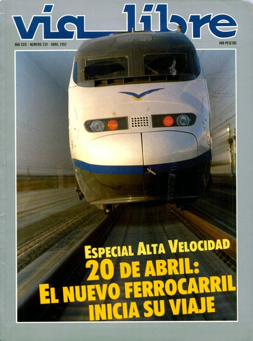 Empiezan en abril de 1992 los servicios de alta velocidad en Espaa.