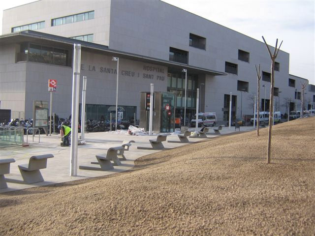 El nuevo hospital de Sant Pau al que se accede directamente desde la estacin de Guinard/Sant Pau