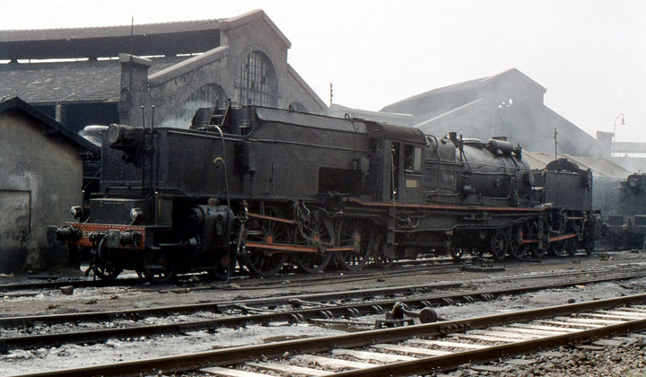 Las locomotoras articuladas sistema Garrat, pese a contar con cuatro cilindros, eran de simple expansin. Fotografa de Xavier Santamara.